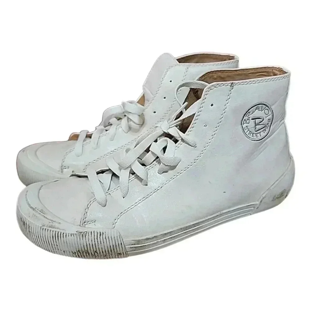 BRAVO Street Wear Mens Leather Sneakers.  Size 10
